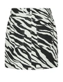 Vero moda VMZELLA HR SHORT ZEBRA SKIRT BLACK- 10328818