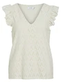 Vila VIAMALINA V-NECK C/S TOP/PB 14104110