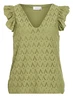 Vila VIAMALINA V-NECK C/S TOP/PB 14104110