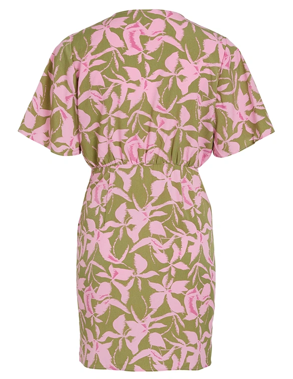 Vila VIBELINA AJA V-NECK 2/4 SHORT DRESS 14085007