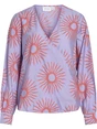 Vila VIBOA V-NECK L/S TOP/LC 14108638
