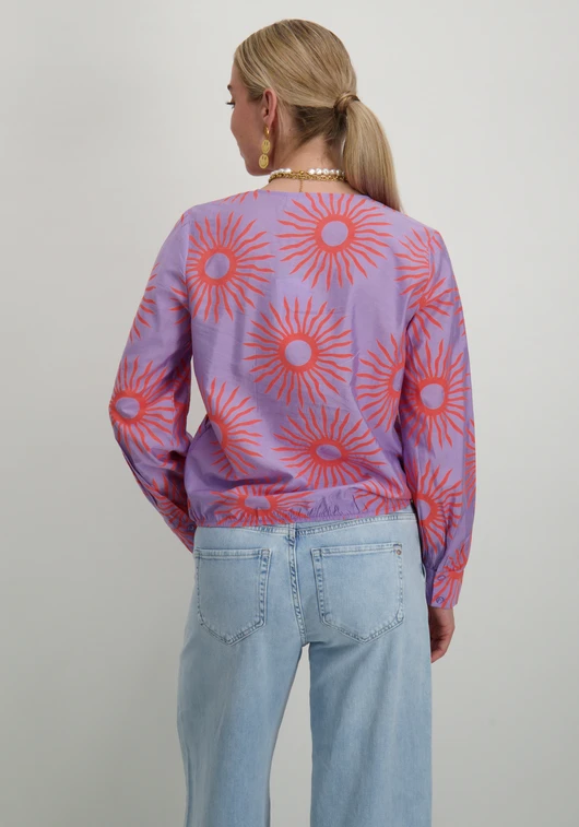 Vila VIBOA V-NECK L/S TOP/LC 14108638