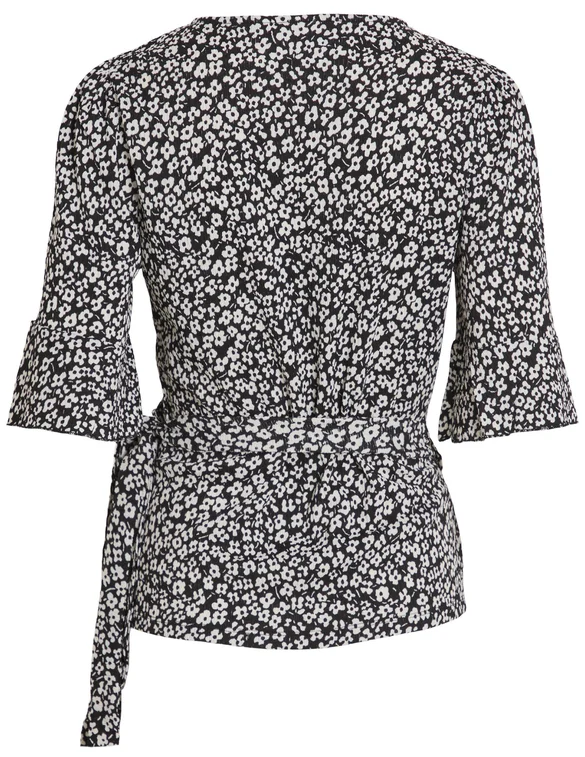 Vila VICAIA S/S WRAP TOP 14084929