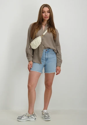 Vila VICAM HW CUT HEM SHORTS LBD/R 14095338
