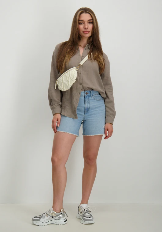 Vila VICAM HW CUT HEM SHORTS LBD/R 14095338