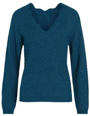 Vila VICUTIE L/S REV GLITTER KNIT TOP/PB 14087518