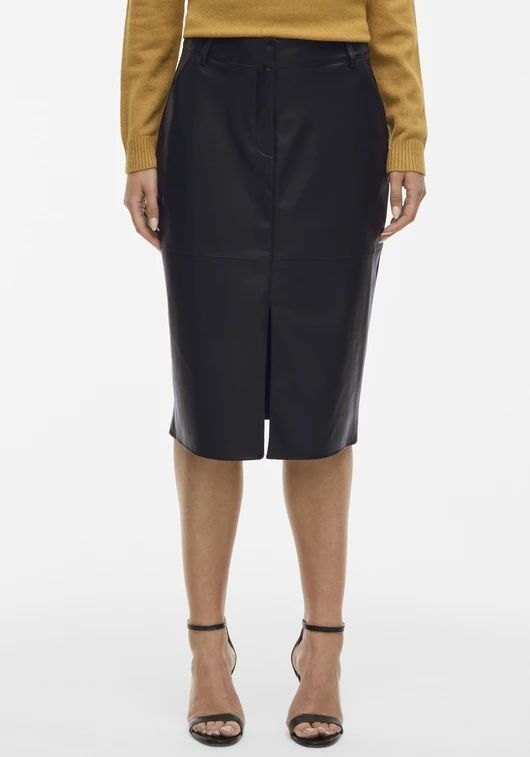 Vila VIDAGMAR HW MIDI COATED SKIRT - NOO 14105132