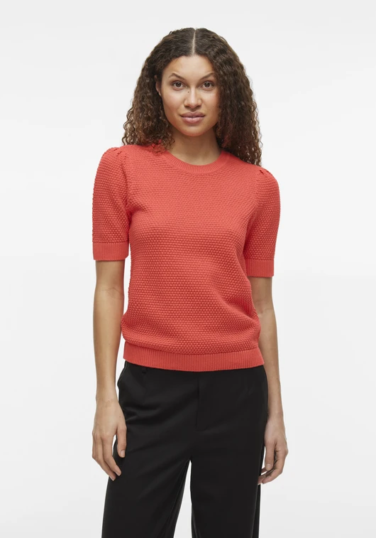 Vila VIDALO O-NECK S/S KNIT TOP/SU - NOO 14084421