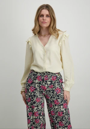 Vila VIDESTINA V-NECK L/S TOP/PR/BF 14101043