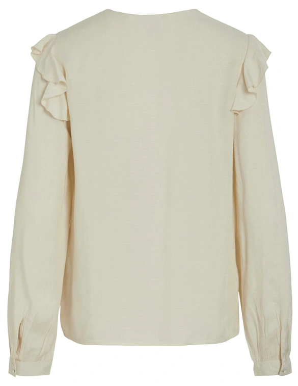 Vila VIDESTINA V-NECK L/S TOP/PR/BF 14101043