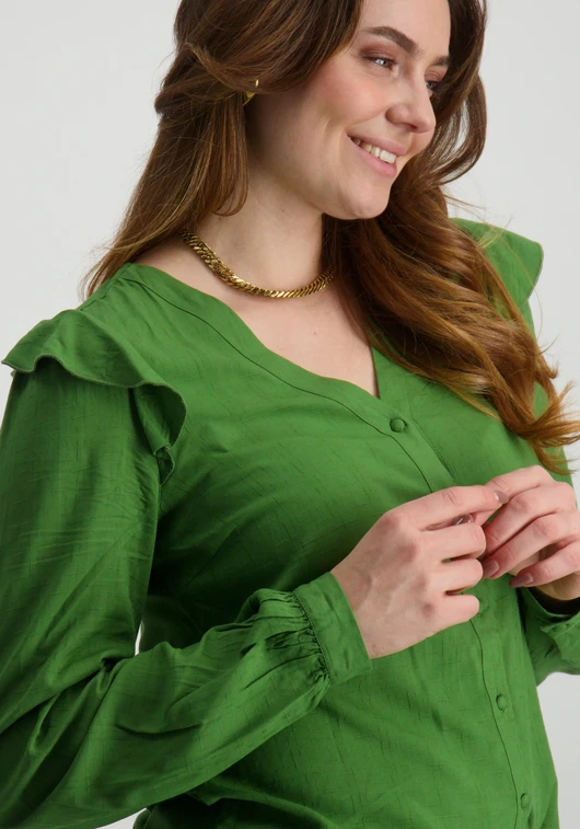 Vila VIDESTINA V-NECK L/S TOP/PR/BF 14101043