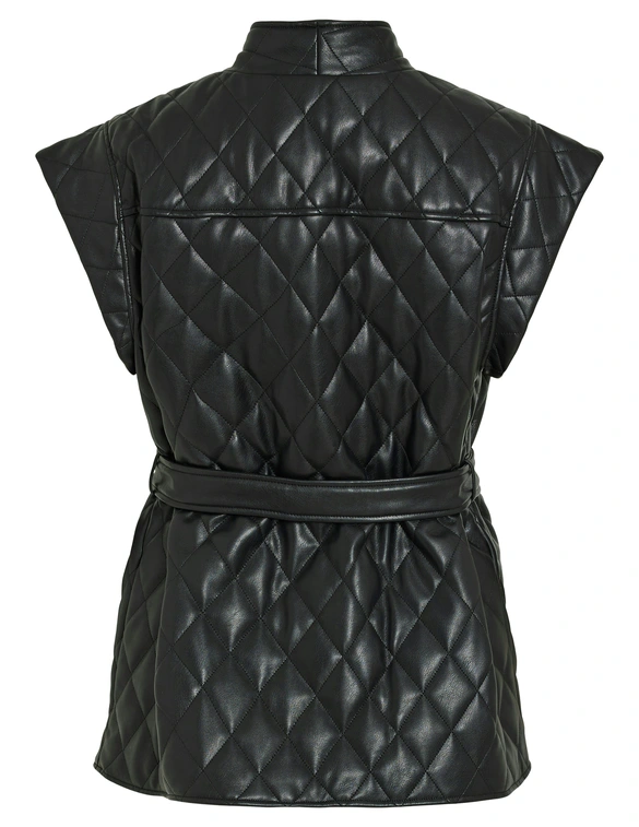 Vila VIELBARA S/L QUILTED COATED VEST 14097835