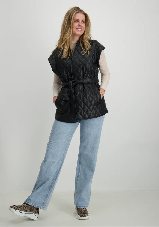 Vila VIELBARA S/L QUILTED COATED VEST 14097835