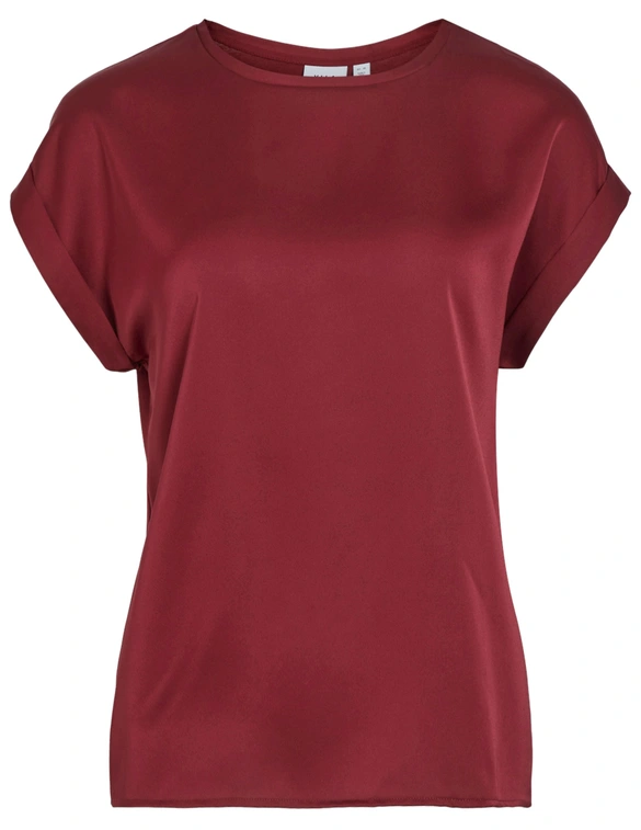 Vila VIELLETTE S/S SATIN TOP/SU - NOOS 14059563