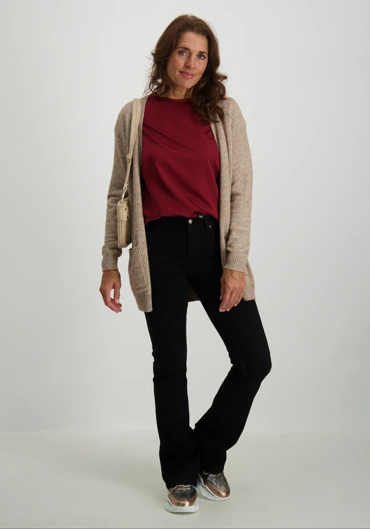 Vila VIELLETTE S/S SATIN TOP/SU - NOOS 14059563