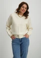 Vila VIERIN L/S O-NECK CABLE KNIT TOP/BF 14100111
