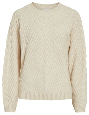 Vila VIERIN L/S O-NECK CABLE KNIT TOP/BF 14100111