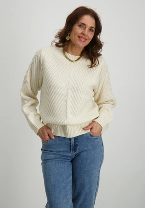 Vila VIERIN L/S O-NECK CABLE KNIT TOP/BF 14100111