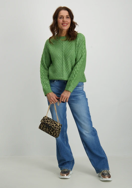 Vila VIERIN L/S O-NECK CABLE KNIT TOP/BF 14100111