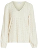 Vila VIFERYA V-NECK L/S TOP/R/BF 14099604
