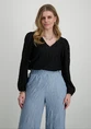Vila VIFERYA V-NECK L/S TOP/R/BF 14099604