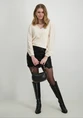 Vila VIFERYA V-NECK L/S TOP/R/BF 14099604