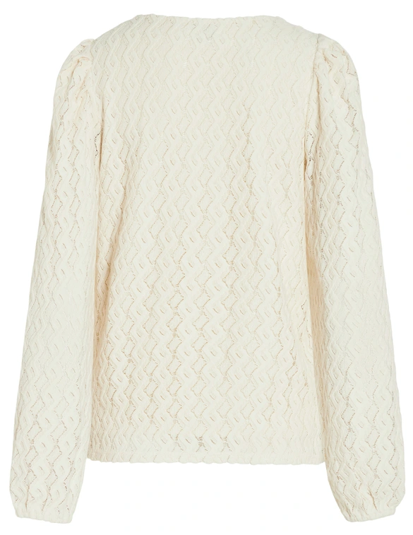 Vila VIFERYA V-NECK L/S TOP/R/BF 14099604