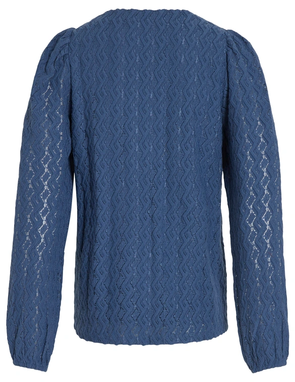 Vila VIFERYA V-NECK L/S TOP/R/BF 14099604