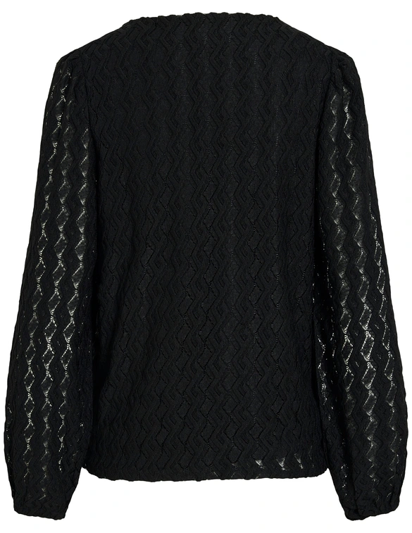Vila VIFERYA V-NECK L/S TOP/R/BF 14099604