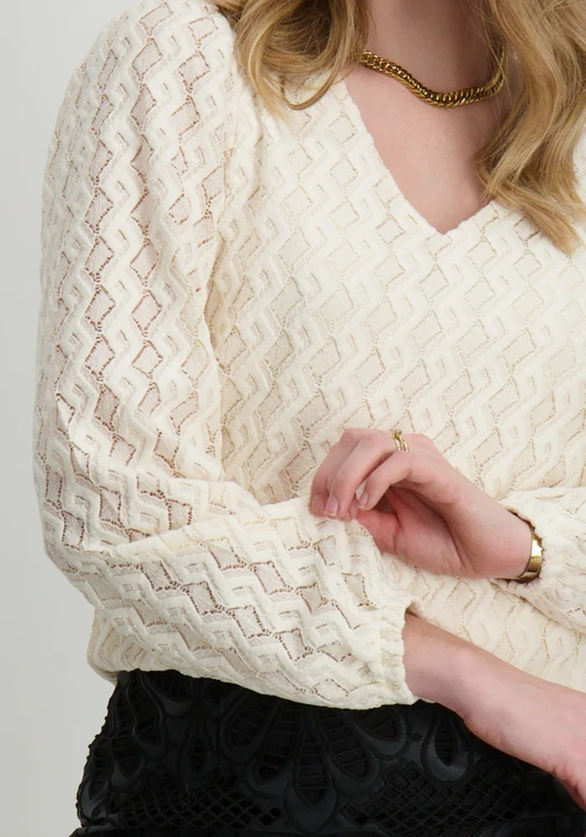 Vila VIFERYA V-NECK L/S TOP/R/BF 14099604