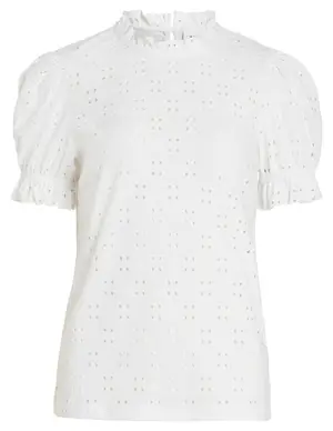 Vila VIKAWA S/S FLOUNCE TOP/SU - NOOS 14070251
