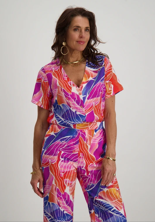 Vila VILIMIA OSA V-NECK S/S SHIRT 14095812