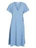 Vila VILOVIE S/S WRAP MIDI DRESS - NOOS 14059666