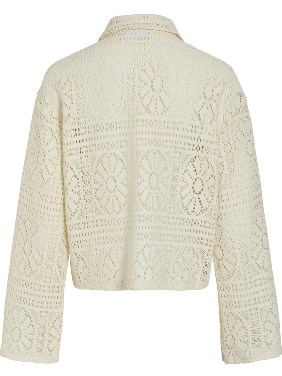 Vila VIMERINDA CROCHET L/S CARDIGAN/BFS 14105211