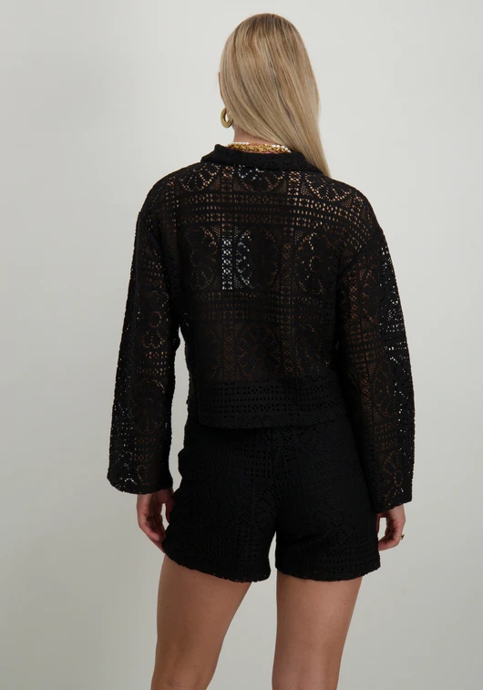 Vila VIMERINDA CROCHET L/S CARDIGAN/BFS 14105211