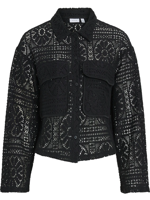 Vila VIMERINDA CROCHET L/S CARDIGAN/BFS 14105211