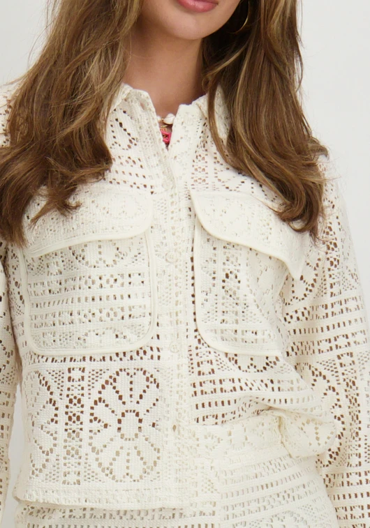 Vila VIMERINDA CROCHET L/S CARDIGAN/BFS 14105211