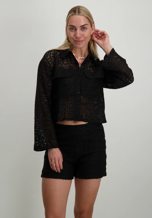 Vila VIMERINDA CROCHET L/S CARDIGAN/BFS 14105211