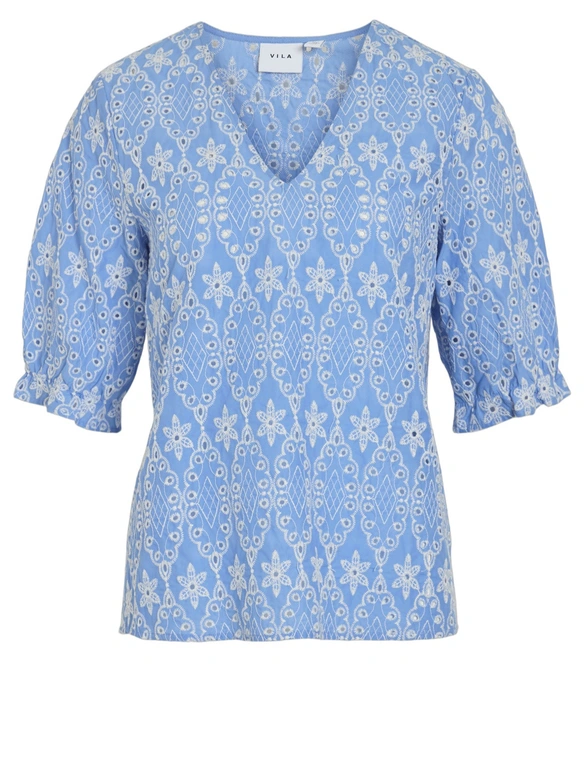 Vila VIMOLLY V-NECK 2/4 TOP/LC 14110089