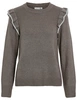 Vila VINANZY L/S O-NECK FLOUNCE KNIT TOP 14100771