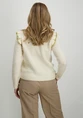 Vila VINANZY L/S O-NECK FLOUNCE KNIT TOP 14100771