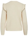 Vila VINANZY L/S O-NECK FLOUNCE KNIT TOP 14100771