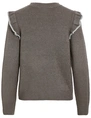 Vila VINANZY L/S O-NECK FLOUNCE KNIT TOP 14100771