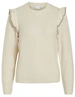 Vila VINANZY L/S O-NECK FLOUNCE KNIT TOP 14100771