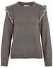 Vila VINANZY L/S O-NECK FLOUNCE KNIT TOP 14100771