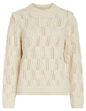 Vila VIOVIRINA O-NECK LS DETAIL KNIT TOP 14098996