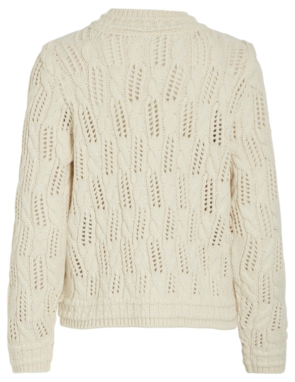 Vila VIOVIRINA O-NECK LS DETAIL KNIT TOP 14098996
