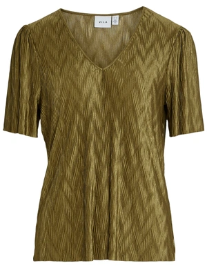 Vila VIPLIRA V-NECK S/S TOP/R 14099029