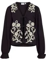 Vila VIPOLENE V-NECK L/S TOP/BFS 14104028