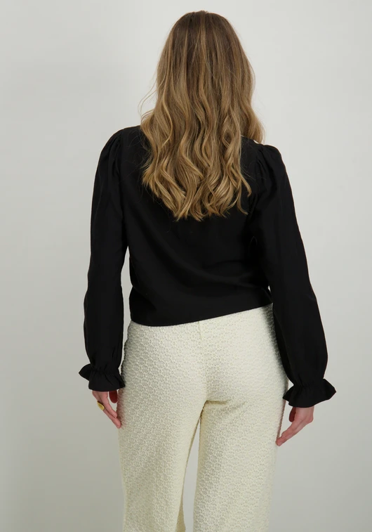 Vila VIPOLENE V-NECK L/S TOP/BFS 14104028
